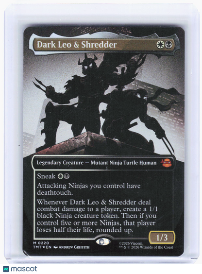 2024 Magic: The Gathering—Dark Leo & Shredder  #220 (TMT)—Mythic Foil