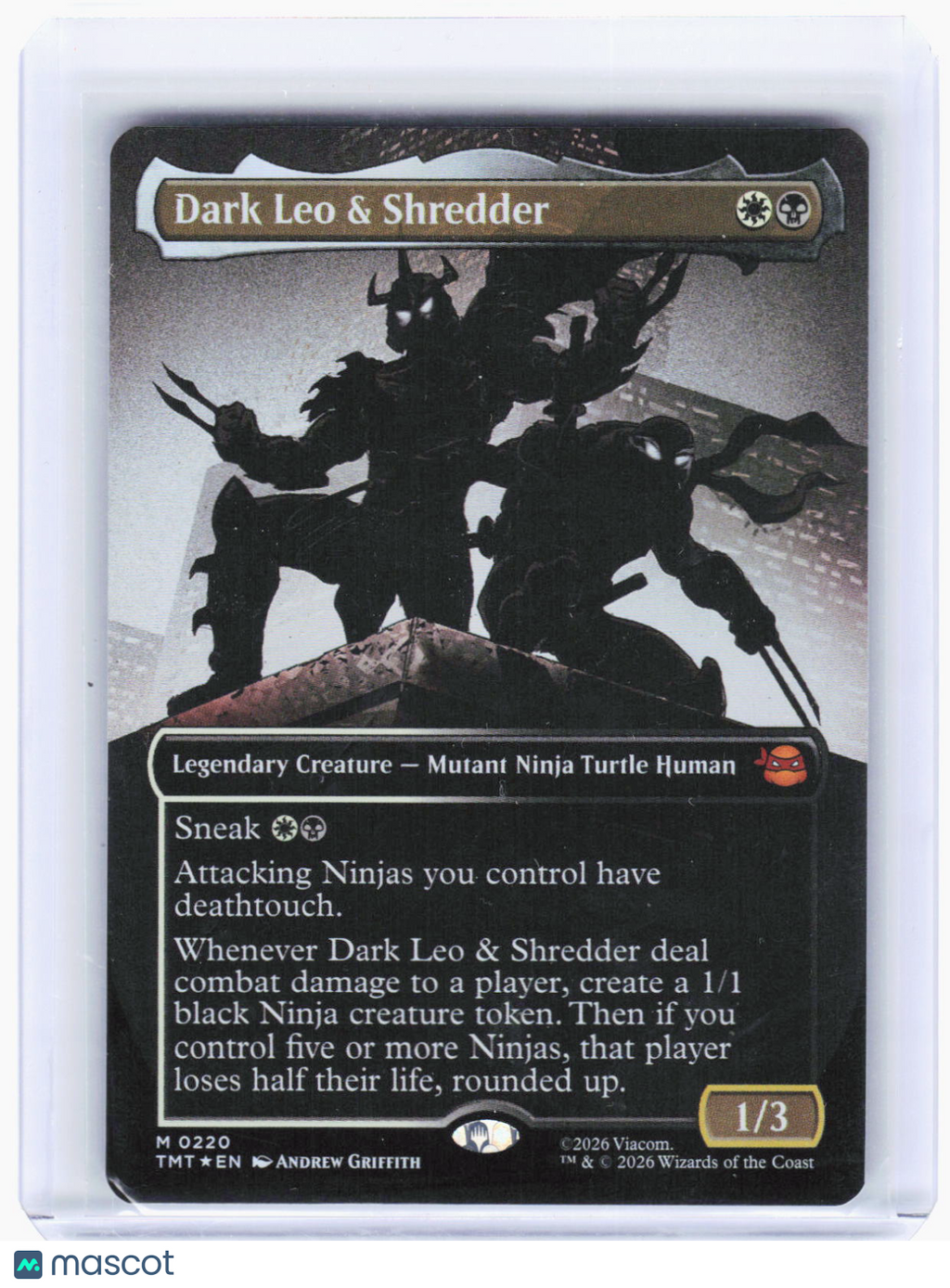 2024 Magic: The Gathering—Dark Leo & Shredder  #220 (TMT)—Mythic Foil