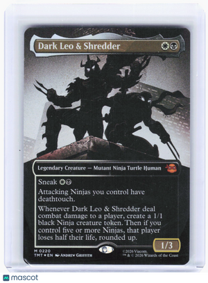 2024 Magic: The Gathering—Dark Leo & Shredder  #220 (TMT)—Mythic Foil