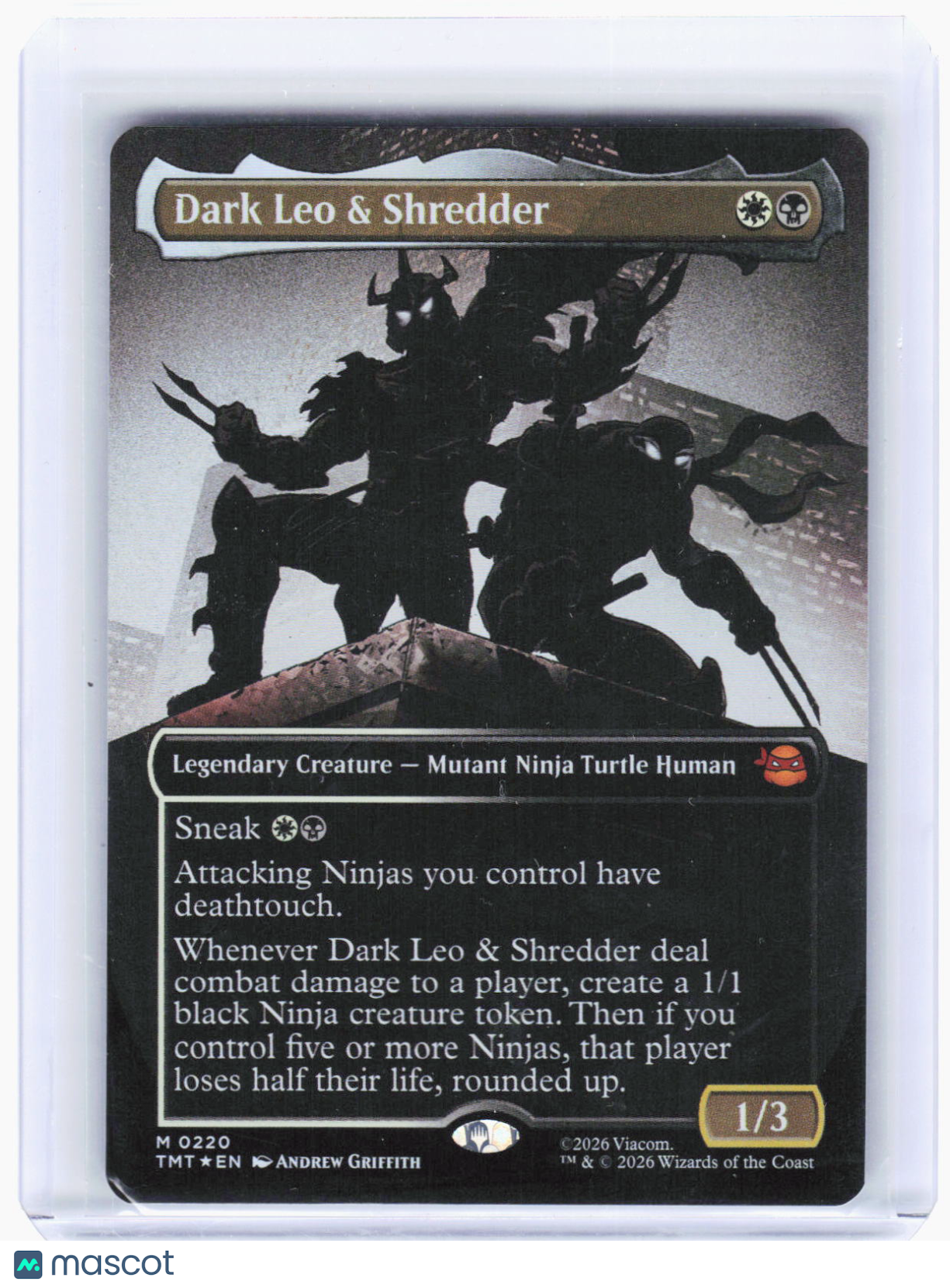 2024 Magic: The Gathering—Dark Leo & Shredder  #220 (TMT)—Mythic Foil
