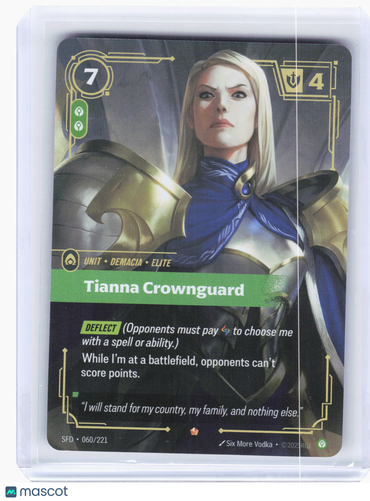 2026 Riftbound—Tianna Crownguard Spiritforged—Epic Foil