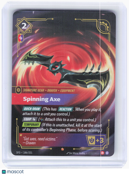 2026 Riftbound—Spinning Axe Spiritforged—Epic Foil