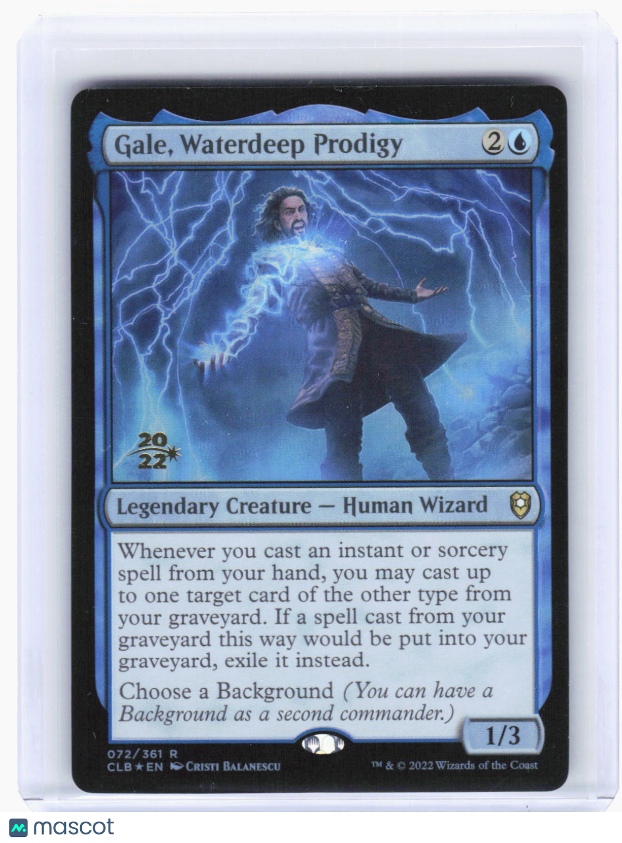 2022 Magic: The Gathering—Gale, Waterdeep Prodigy #72 Prerelease Cards—Rare Foil