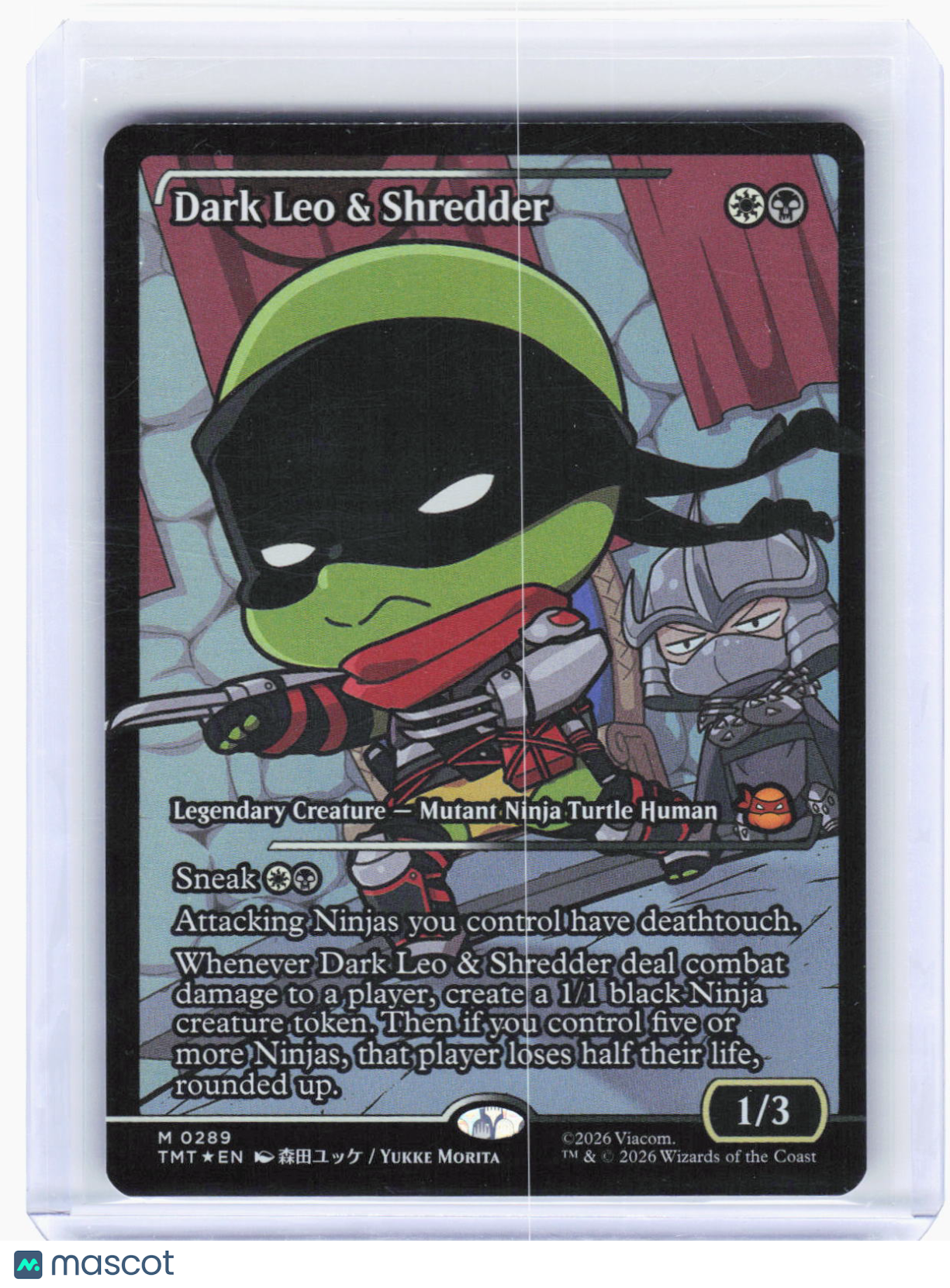 2024 Magic: The Gathering—Dark Leo & Shredder (Showcase) #289 (TMT)—Mythic Foil
