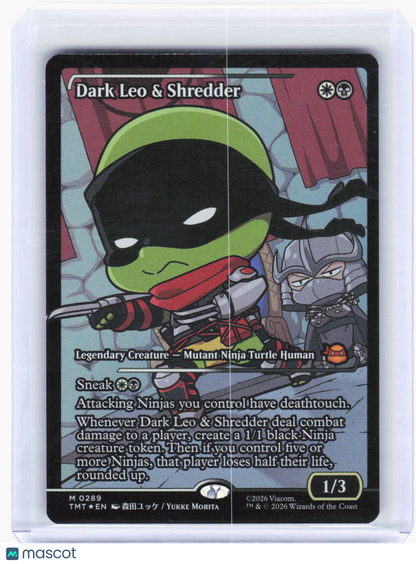 2024 Magic: The Gathering—Dark Leo & Shredder (Showcase) #289 (TMT)—Mythic Foil