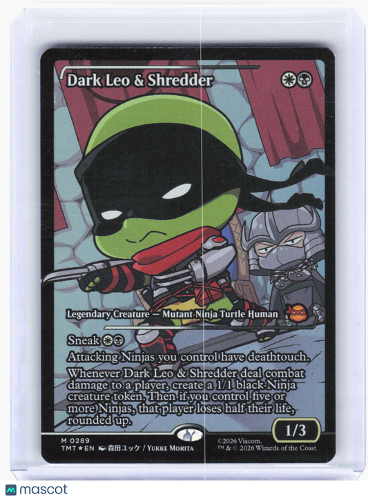 2024 Magic: The Gathering—Dark Leo & Shredder (Showcase) #289 (TMT)—Mythic Foil