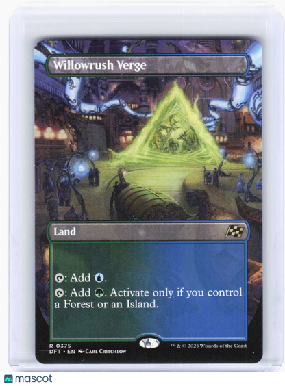 2025 Magic: The Gathering—Willowrush Verge (Borderless) #375 (DFT)—Rare Non-Foil