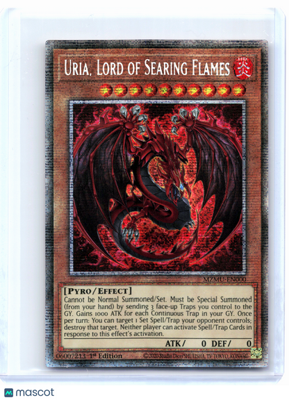 2026 YuGiOh!—Uria, Lord of Searing Flames #MZMU-EN000—Starlight Rare (1st Ed)
