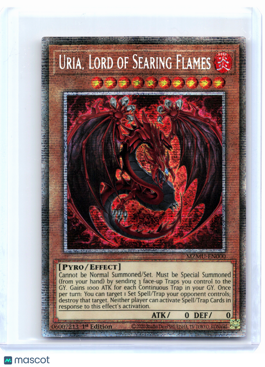2026 YuGiOh!—Uria, Lord of Searing Flames #MZMU-EN000—Starlight Rare (1st Ed)
