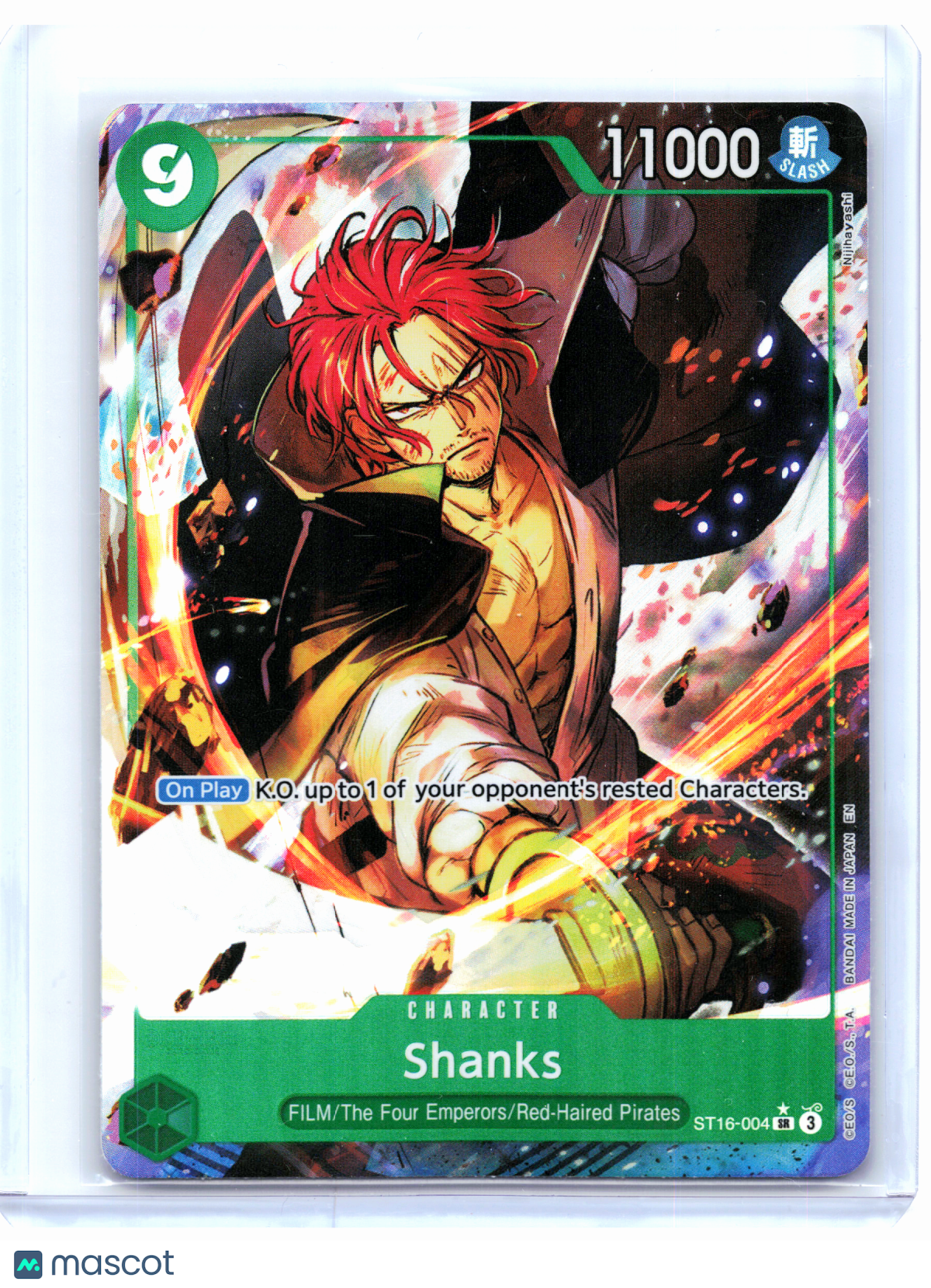 2025 One Piece TCG—Shanks (Alternate Art) #ST16-004 The Best Vol. 2—Super Rare