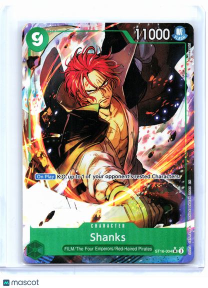 2025 One Piece TCG—Shanks (Alternate Art) #ST16-004 The Best Vol. 2—Super Rare