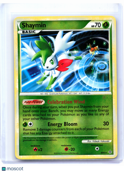 2010 Pokemon—Shaymin #8/95 Unleashed—Reverse Holo [Lightly Played]