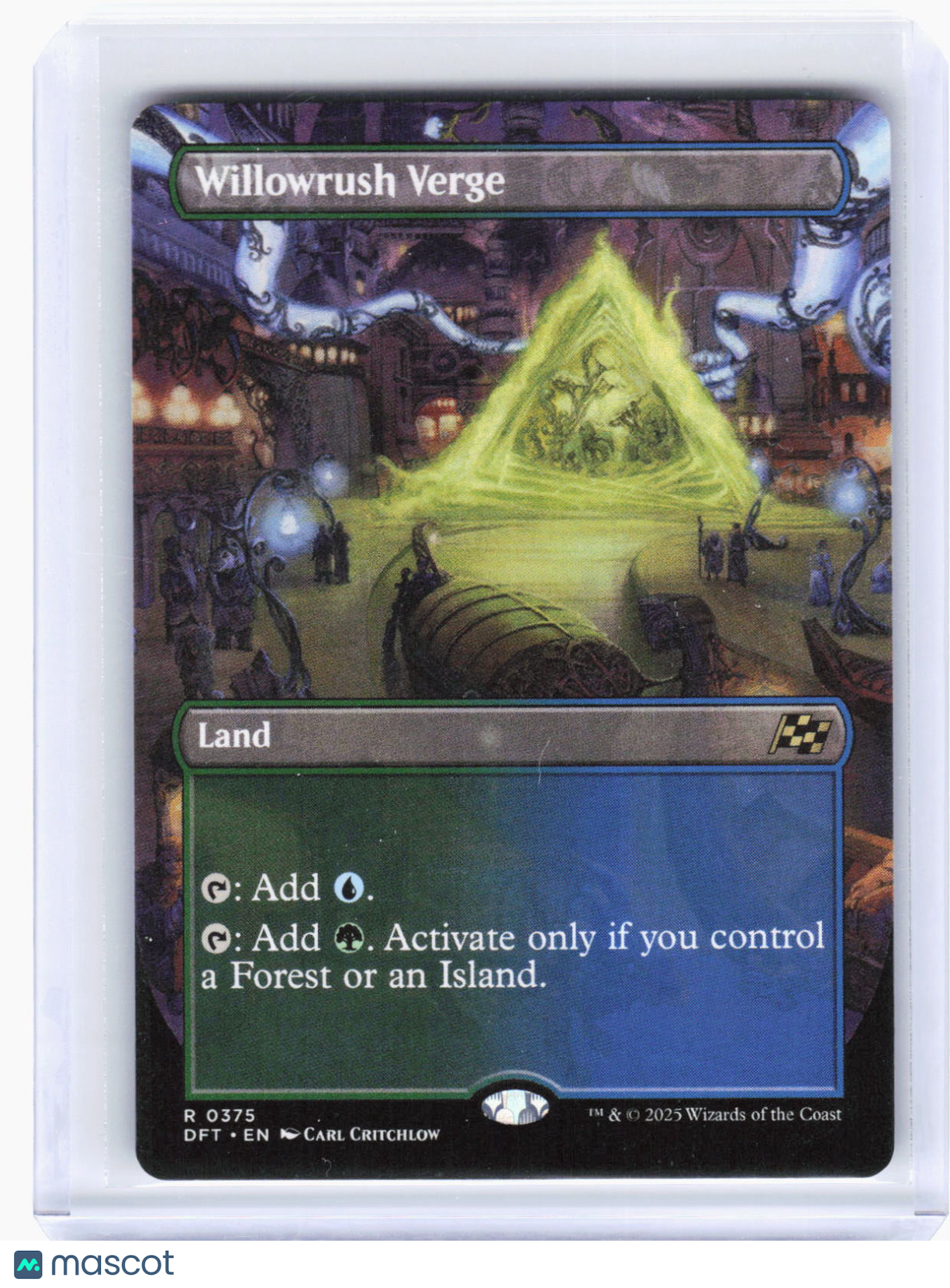 2025 Magic: The Gathering—Willowrush Verge (Borderless) #375 (DFT)—Rare Non-Foil