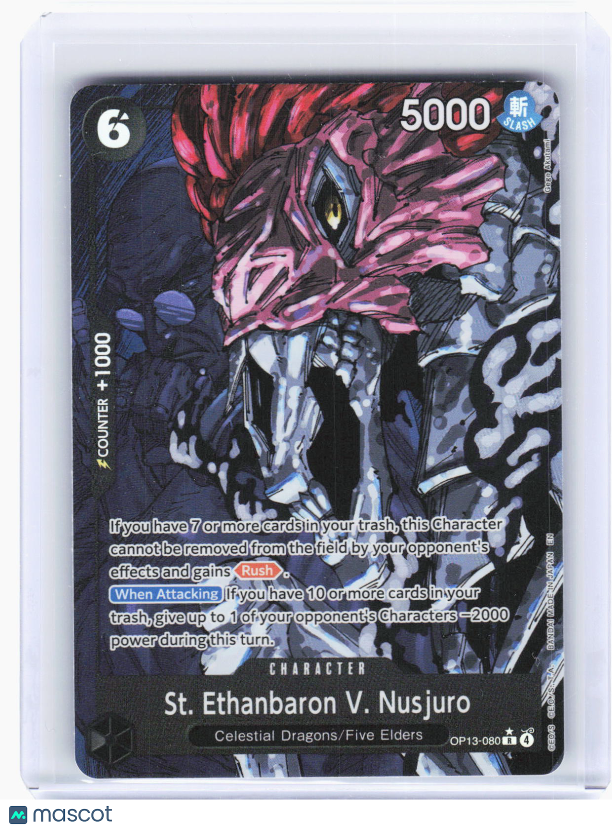 2024 One Piece—St. Ethanbaron V. Nusjuro  #OP13-080 Carrying On His Will—R Foil