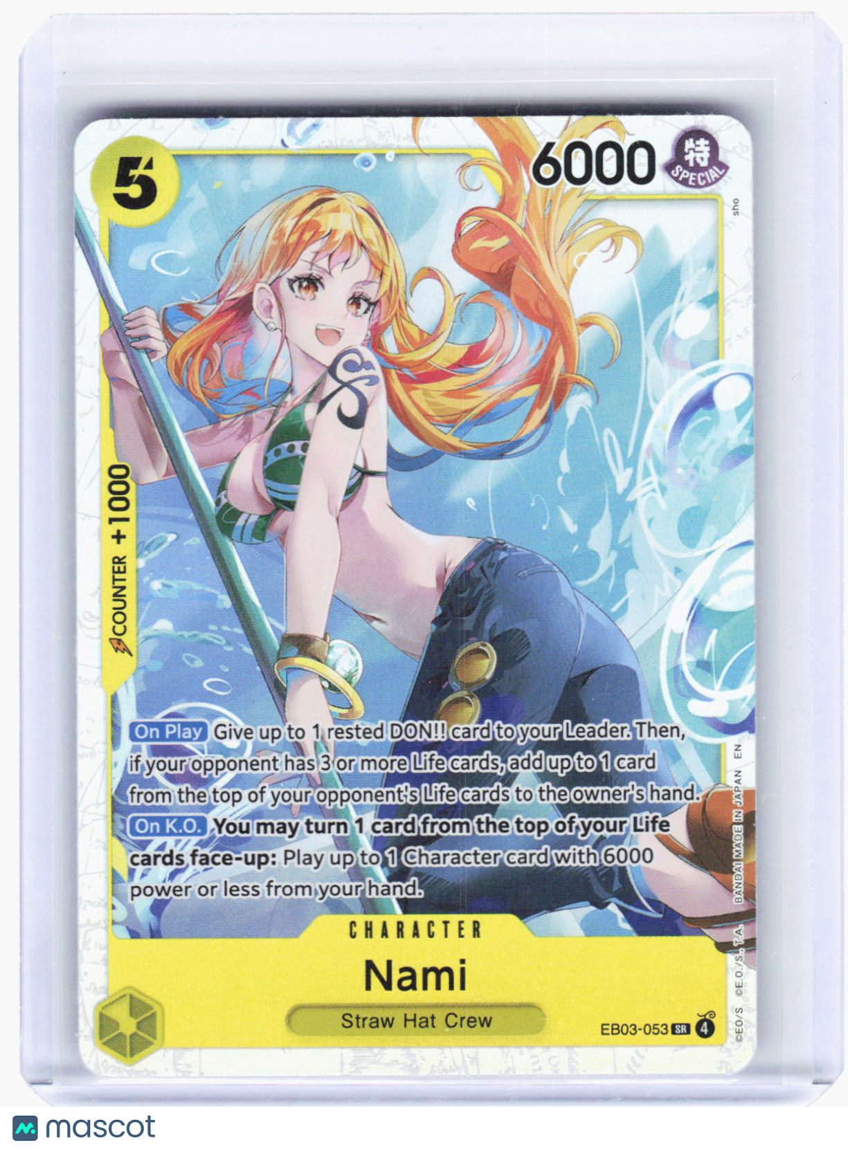 2024 One Piece—Nami #EB03-053 Extra Booster: One Piece Heroines Edition—SR Foil