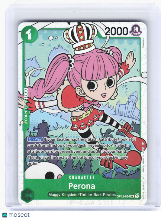 2023 One Piece TCG—Perona #OP12-034 Legacy of the Master—Super Rare Foil
