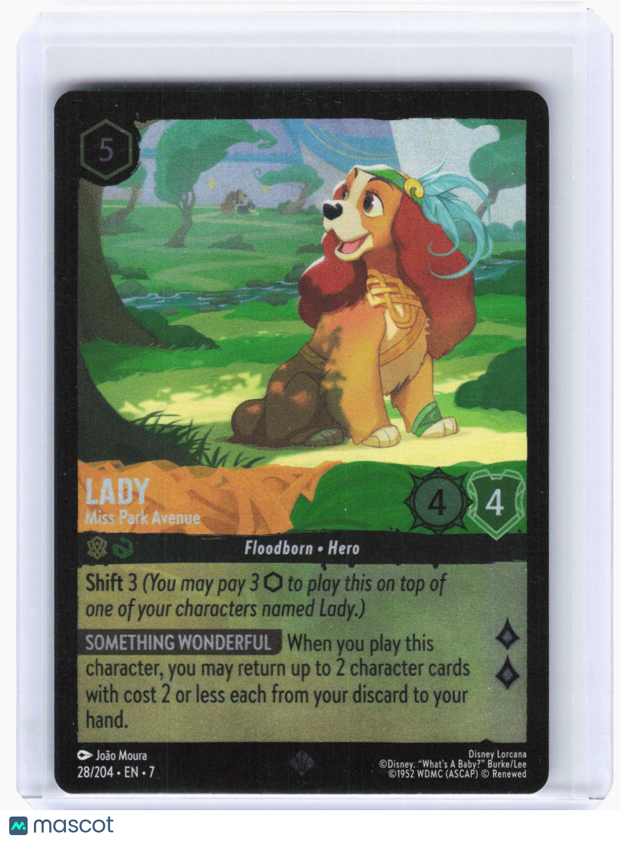 2024 Disney Lorcana—Lady - Miss Park Avenue #28 Archazia's Island—SR Foil