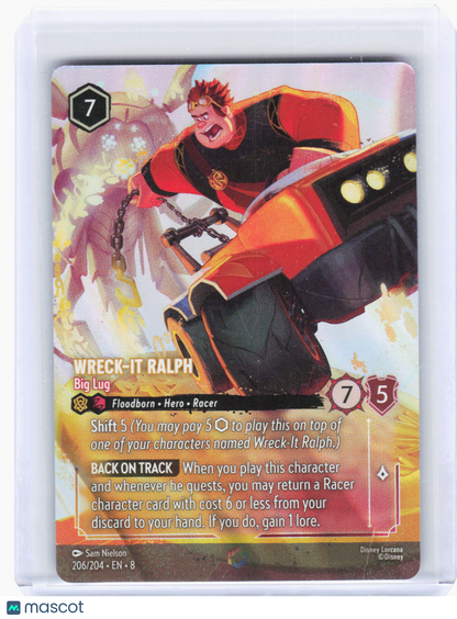 2024 Lorcana—Wreck-It Ralph - Big Lug #206 Reign of Jafar—Enchanted Foil