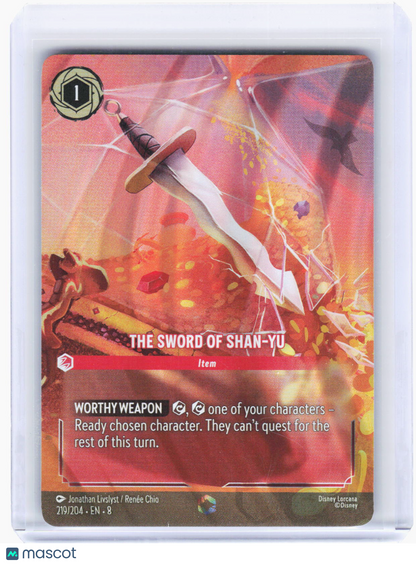 2024 Disney Lorcana—The Sword of Shan Yu #219 Reign of Jafar—Enchanted Foil
