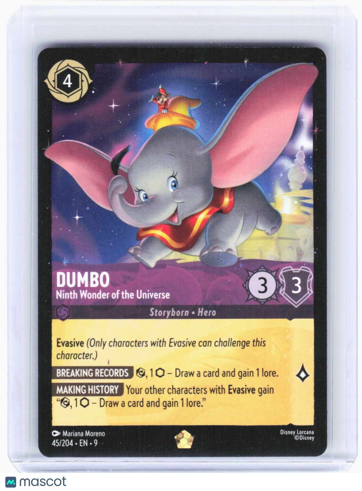 2023 Disney Lorcana—Dumbo #45 Fabled—Legendary Non-Foil