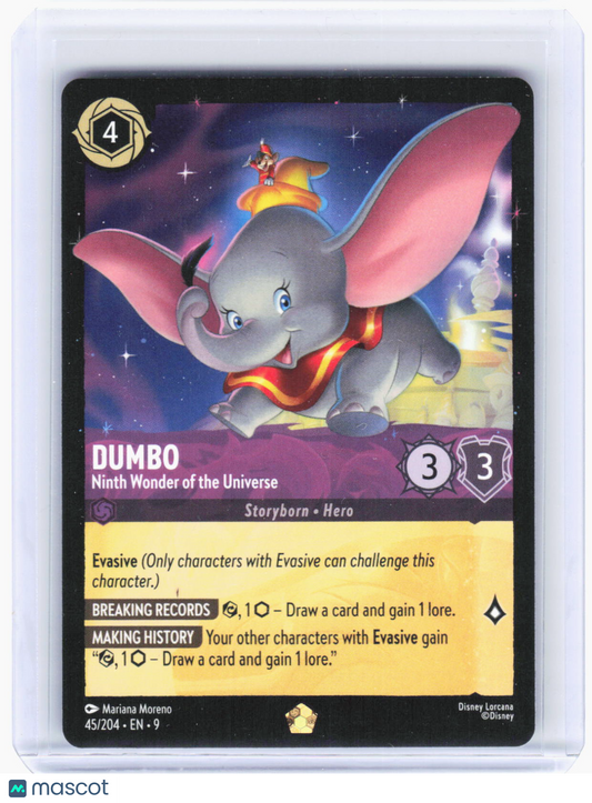 2023 Disney Lorcana—Dumbo #45 Fabled—Legendary Non-Foil