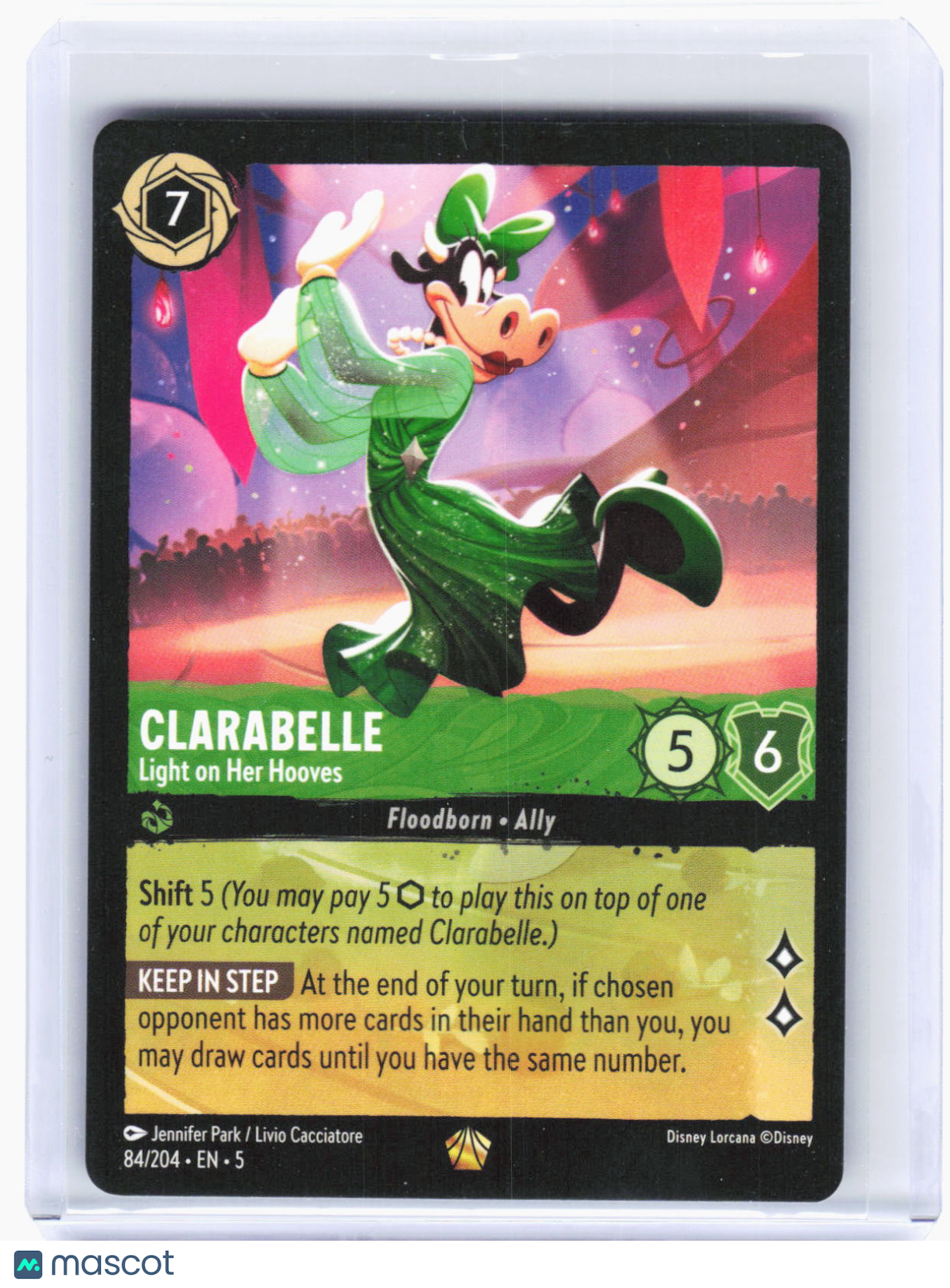 2024 Disney Lorcana—Clarabelle #84 Shimmering Skies—Legendary Non-Foil