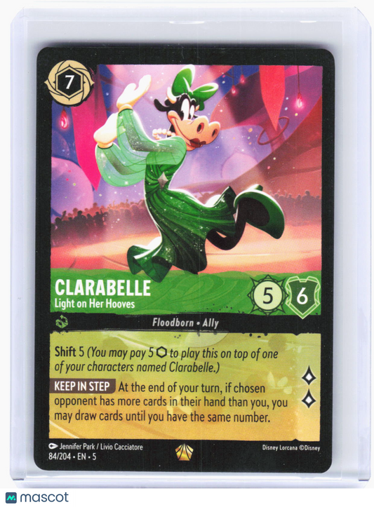 2024 Disney Lorcana—Clarabelle #84 Shimmering Skies—Legendary Non-Foil