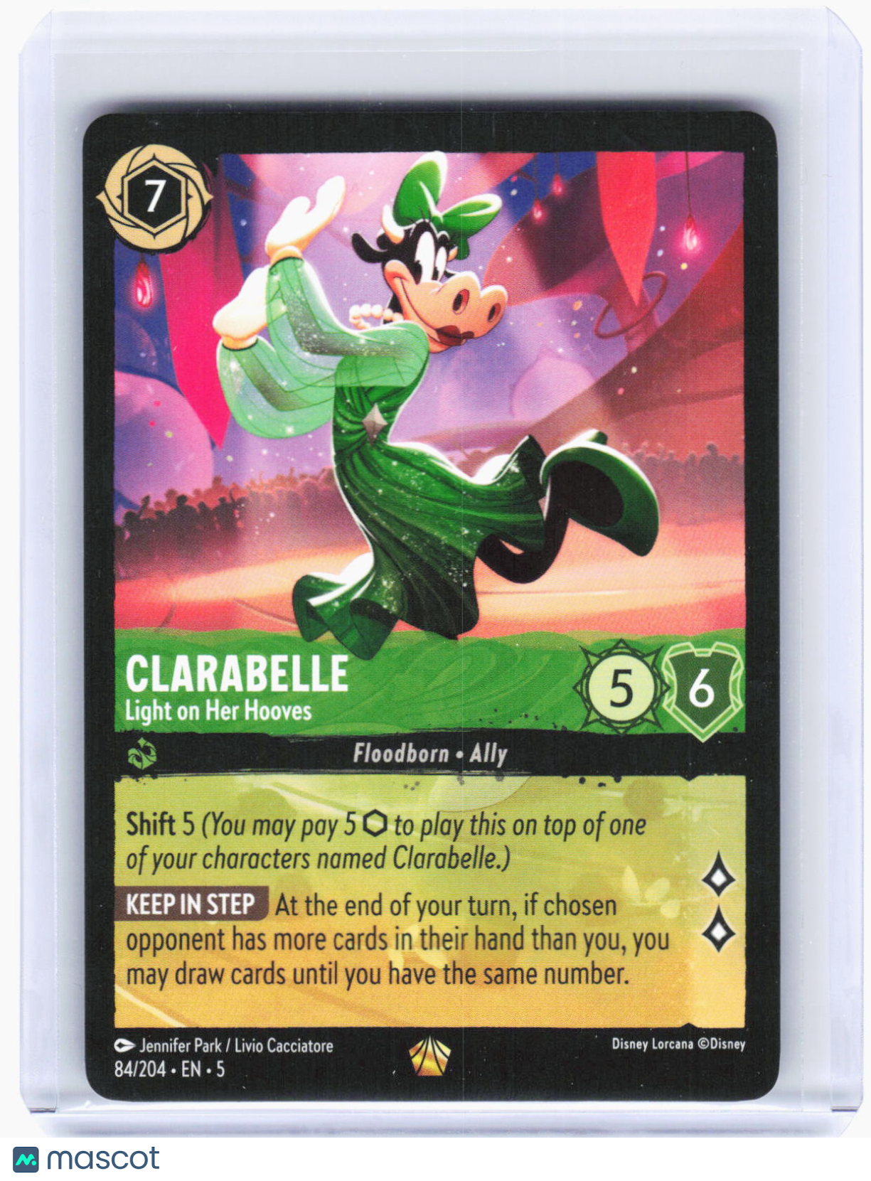 2024 Disney Lorcana—Clarabelle #84 Shimmering Skies—Legendary Non-Foil