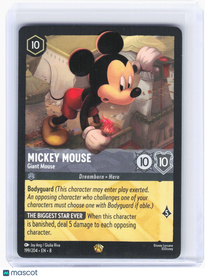 2023 Disney Lorcana—Mickey Mouse #199 Reign of Jafar—Legendary Non-Foil