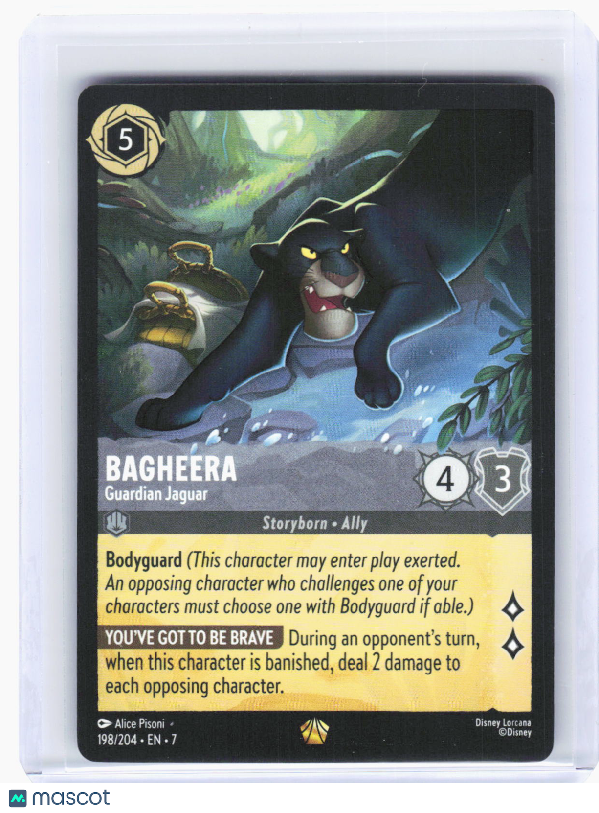 2024 Disney Lorcana—Bagheera  #198 Archazia's Island—Legendary Non-Foil