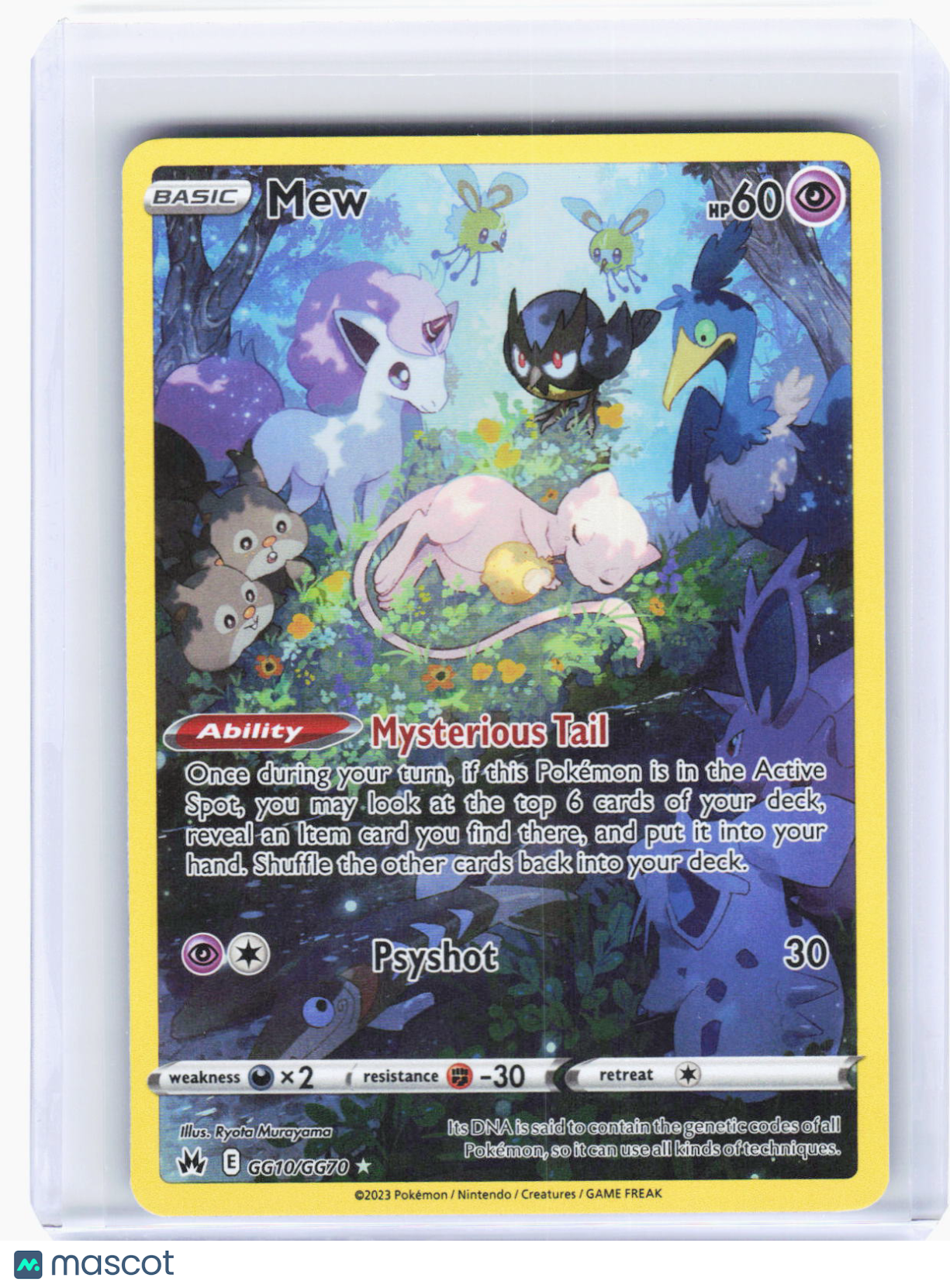 2023 Pokemon—Mew #GG10 Crown Zenith: Galarian Gallery—Ultra Rare Holo