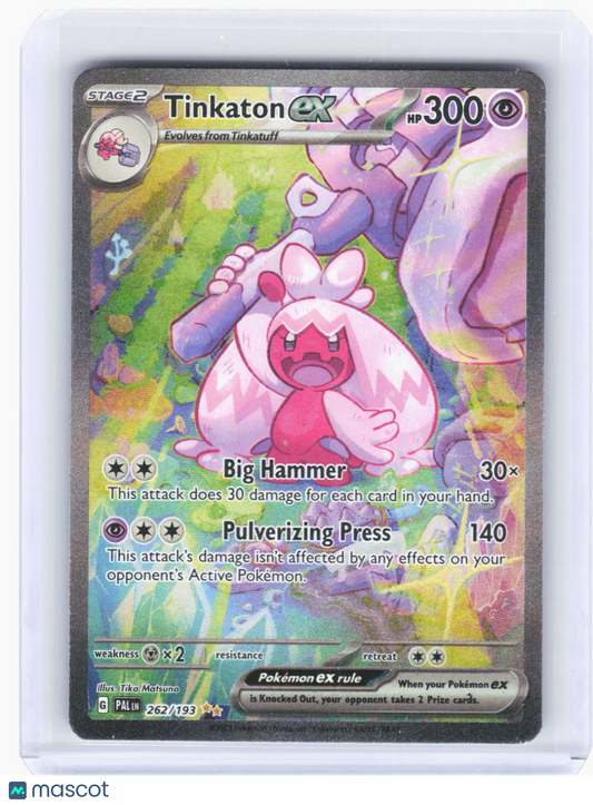 2023 Pokemon—Tinkaton EX #262 Paldea Evolved—Special Illustration Rare Holo [MP]