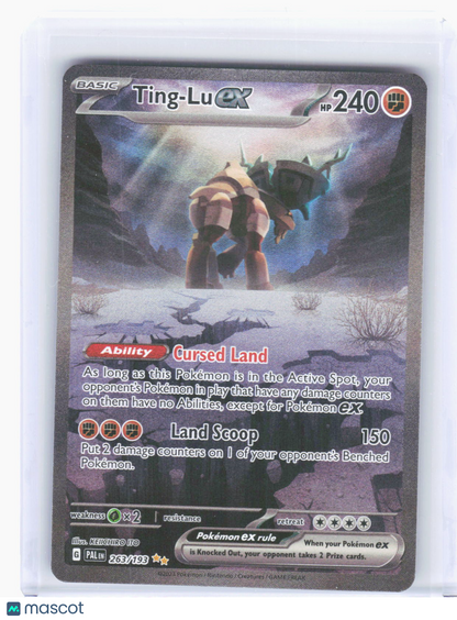 2023 Pokemon—Ting-Lu EX #263 Paldea Evolved—SIR Holo [Lightly Played]
