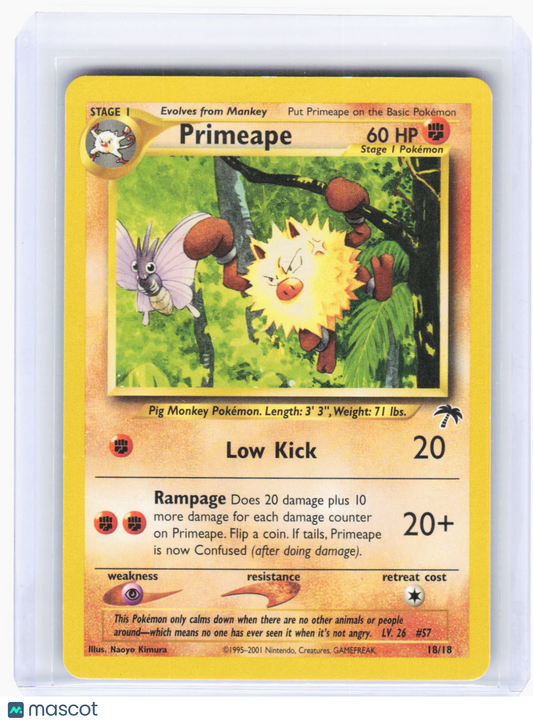 2001 Pokemon—Primeape #18 Southern Islands—Rare Non-Holo [Lightly Played]