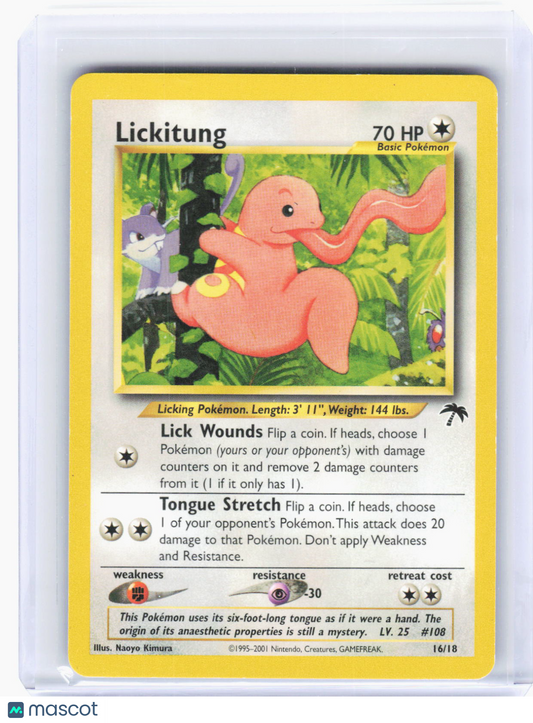 2001 Pokemon—Lickitung #38 Southern Islands—Uncommon Non-Holo