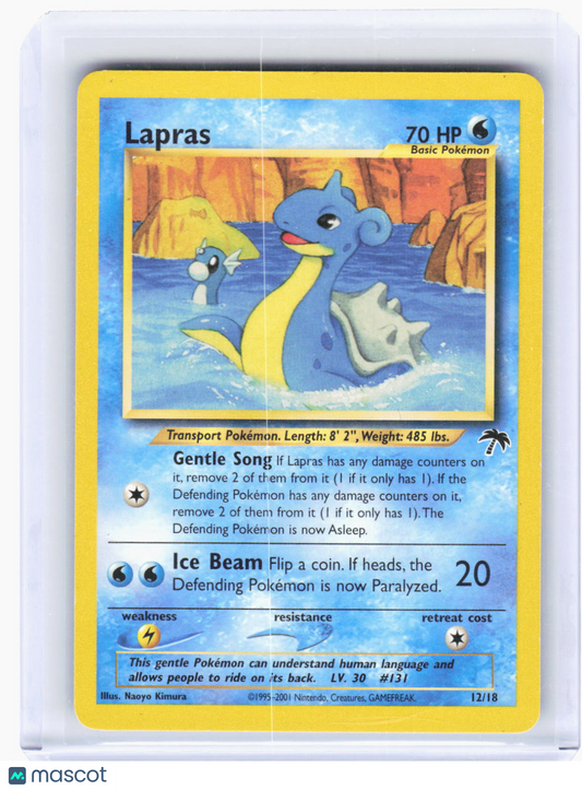 2002 Pokemon—Lapras #12/18 Southern Islands—Promo Non-Foil (Lightly Played)