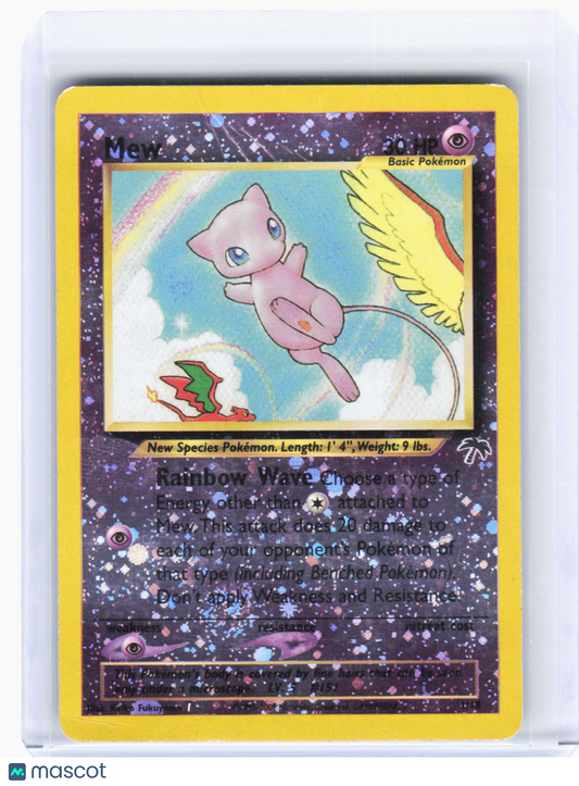 2002 Pokemon—Mew #1/18 Southern Islands—Promo Reverse Holo (Damaged)