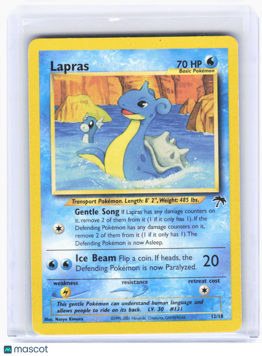 2002 Pokemon—Lapras #12/18 Southern Islands—Promo Non-Foil (Moderately Played)