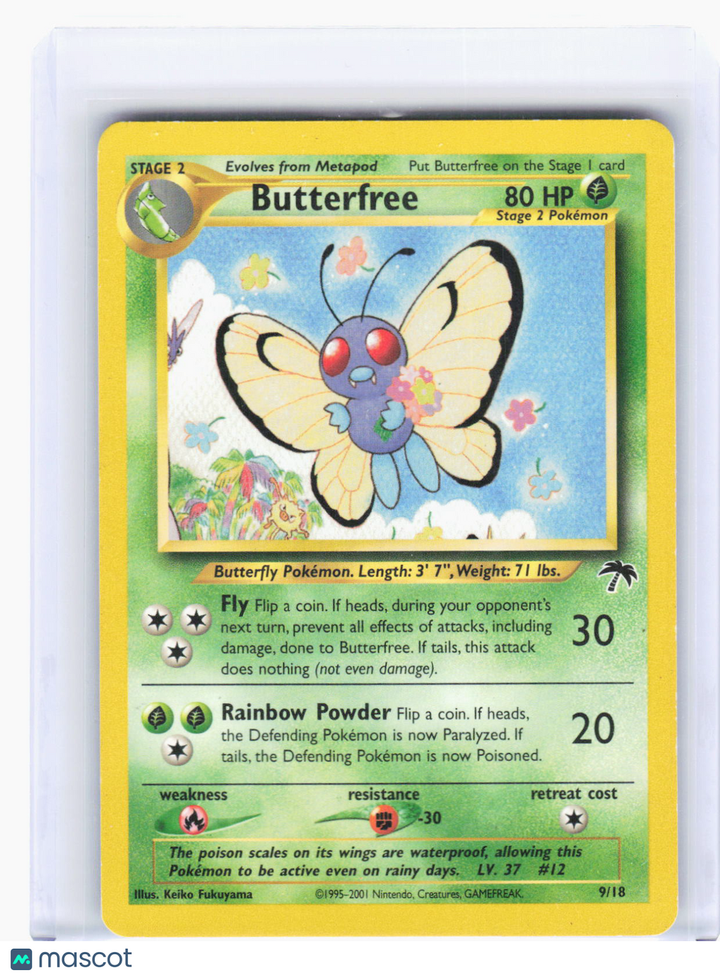 2002 Pokemon—Butterfree #9/18 Southern Islands—Promo Non-Foil (Lightly Played)