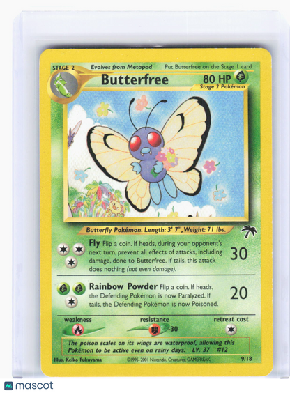 2002 Pokemon—Butterfree #9/18 Southern Islands—Promo Non-Foil (Lightly Played)
