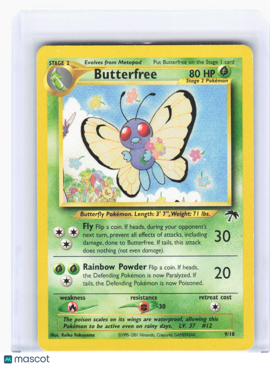 2002 Pokemon—Butterfree #9/18 Southern Islands—Promo Non-Foil (Lightly Played)