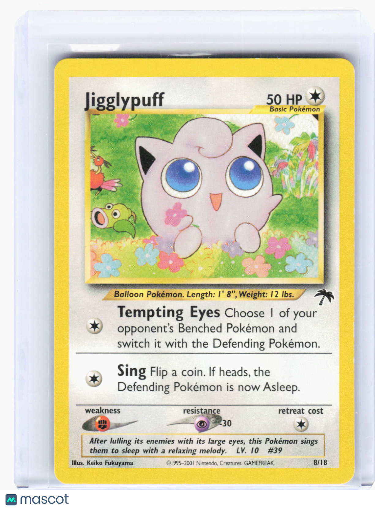 2001 Pokemon—Jigglypuff #8/18 Southern Islands—Promo Non-Foil