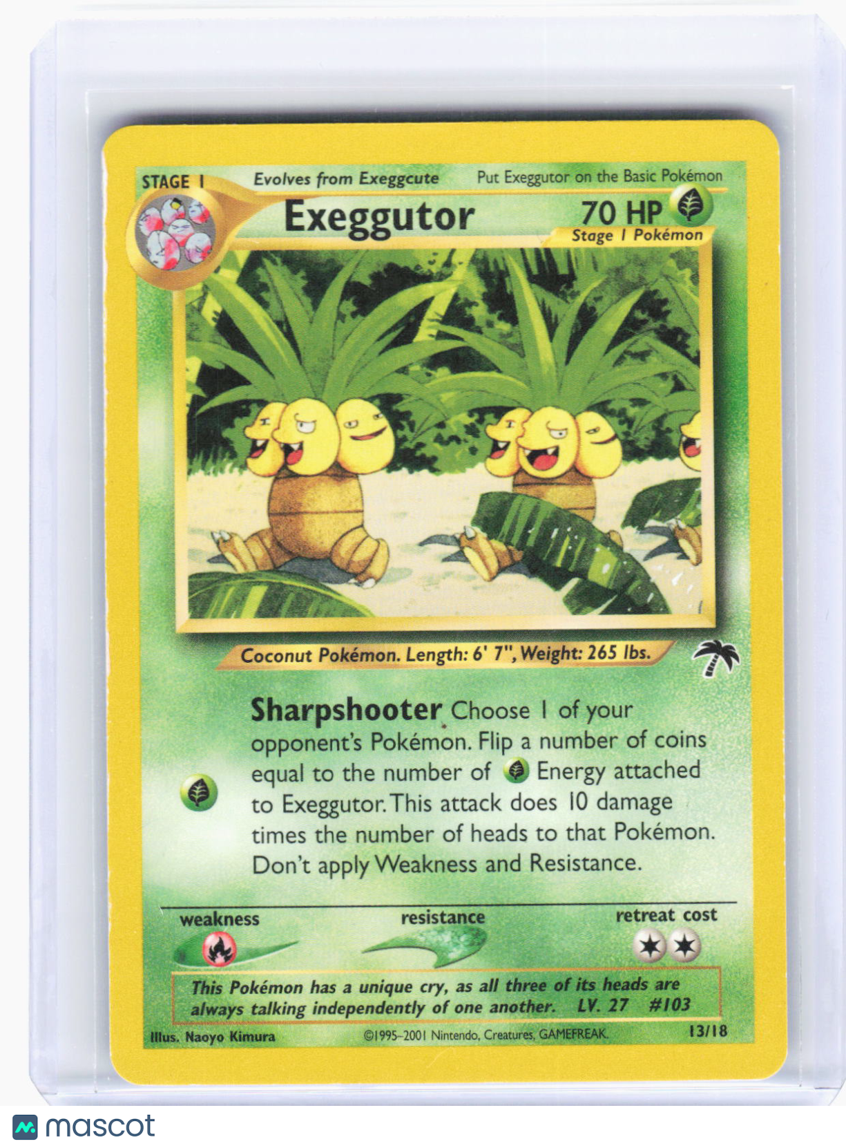 2002 Pokemon—Exeggutor #13/118 Southern Islands—Promo Non-Foil