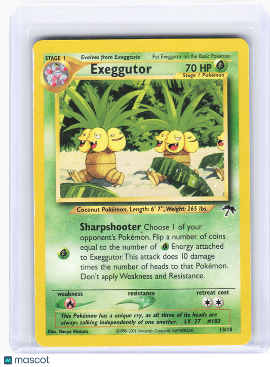 2002 Pokemon—Exeggutor #13/118 Southern Islands—Promo Non-Foil