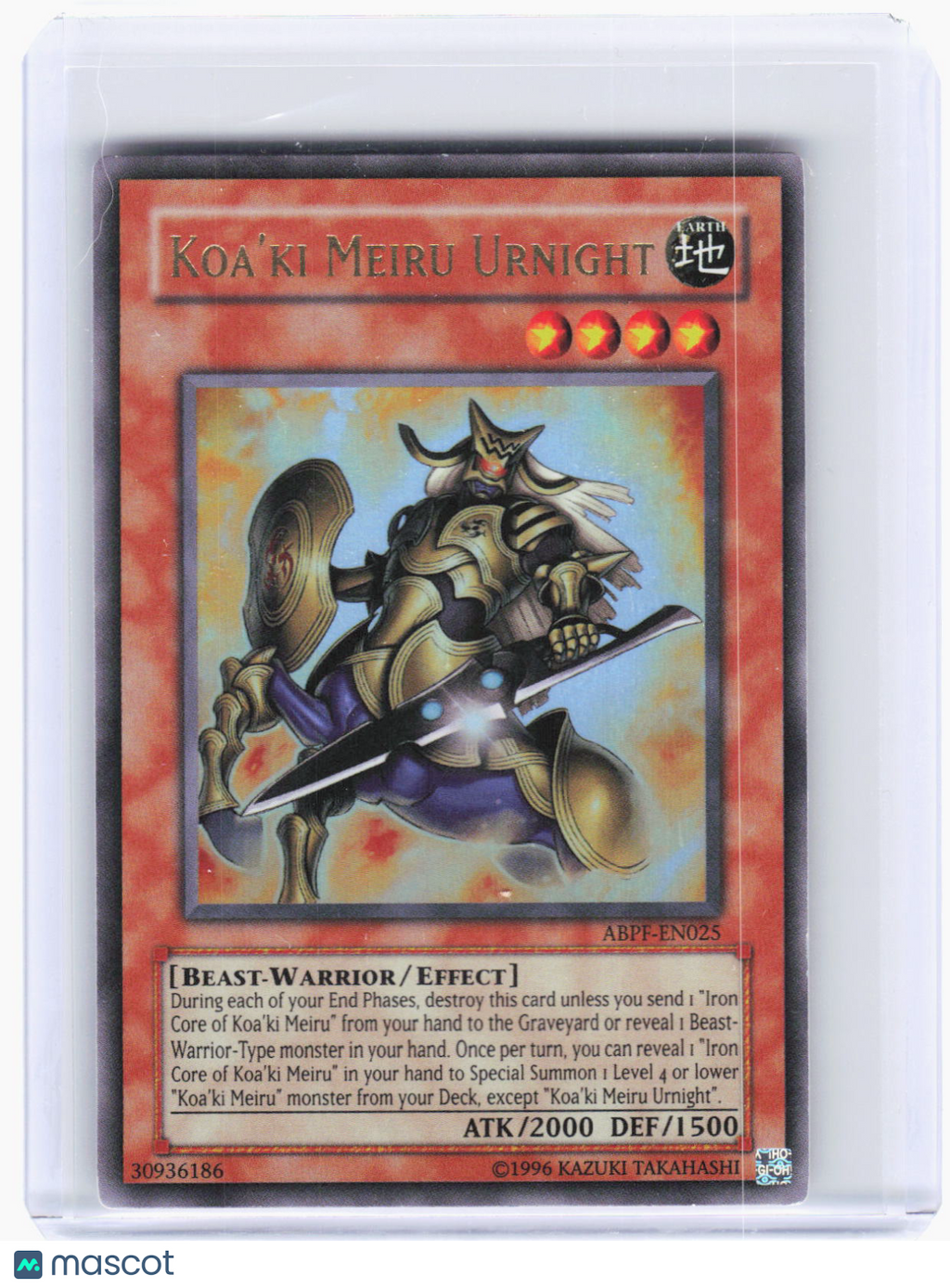 2010 Yu-Gi-Oh!—Koa'ki Meiru Urnight #ABPF-EN025 Absolute Powerforce—UR Foil (LP)