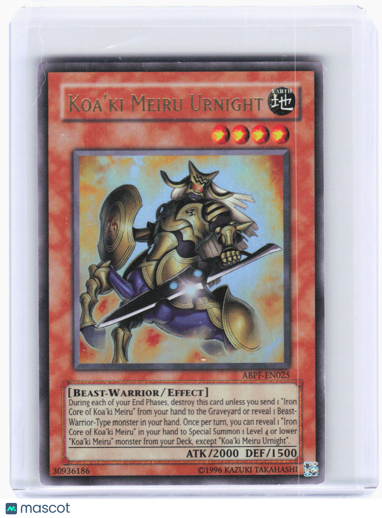2010 Yu-Gi-Oh!—Koa'ki Meiru Urnight #ABPF-EN025 Absolute Powerforce—UR Foil (LP)