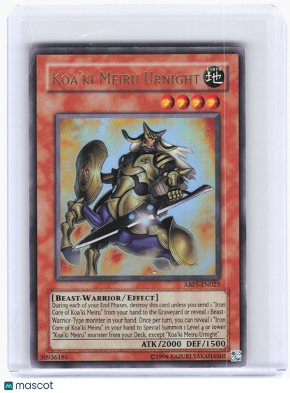 2010 Yu-Gi-Oh!—Koa'ki Meiru Urnight #ABPF-EN025 Absolute Powerforce—UR Foil (LP)