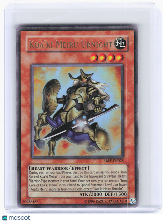 2010 Yu-Gi-Oh!—Koa'ki Meiru Urnight #ABPF-EN025 Absolute Powerforce—UR Foil (LP)