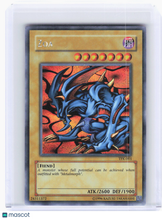 2002 YuGiOh!—Zoa #TFK-001 The Falsebound Kingdom—Prismatic Secret Rare Foil
