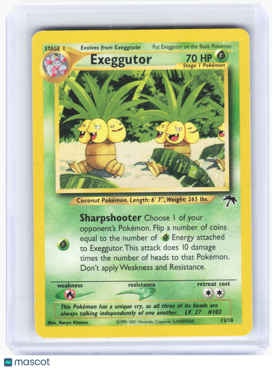 2001 Pokemon—Exeggutor #13/18 Southern Islands—Promo Non-Foil (MP)